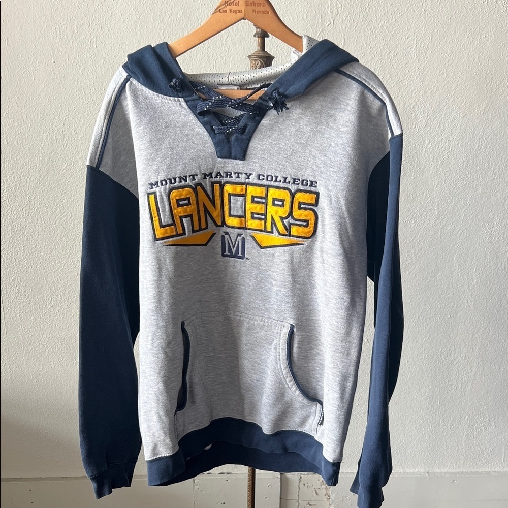Mount Marty College Lancers Hoodie Size Large
